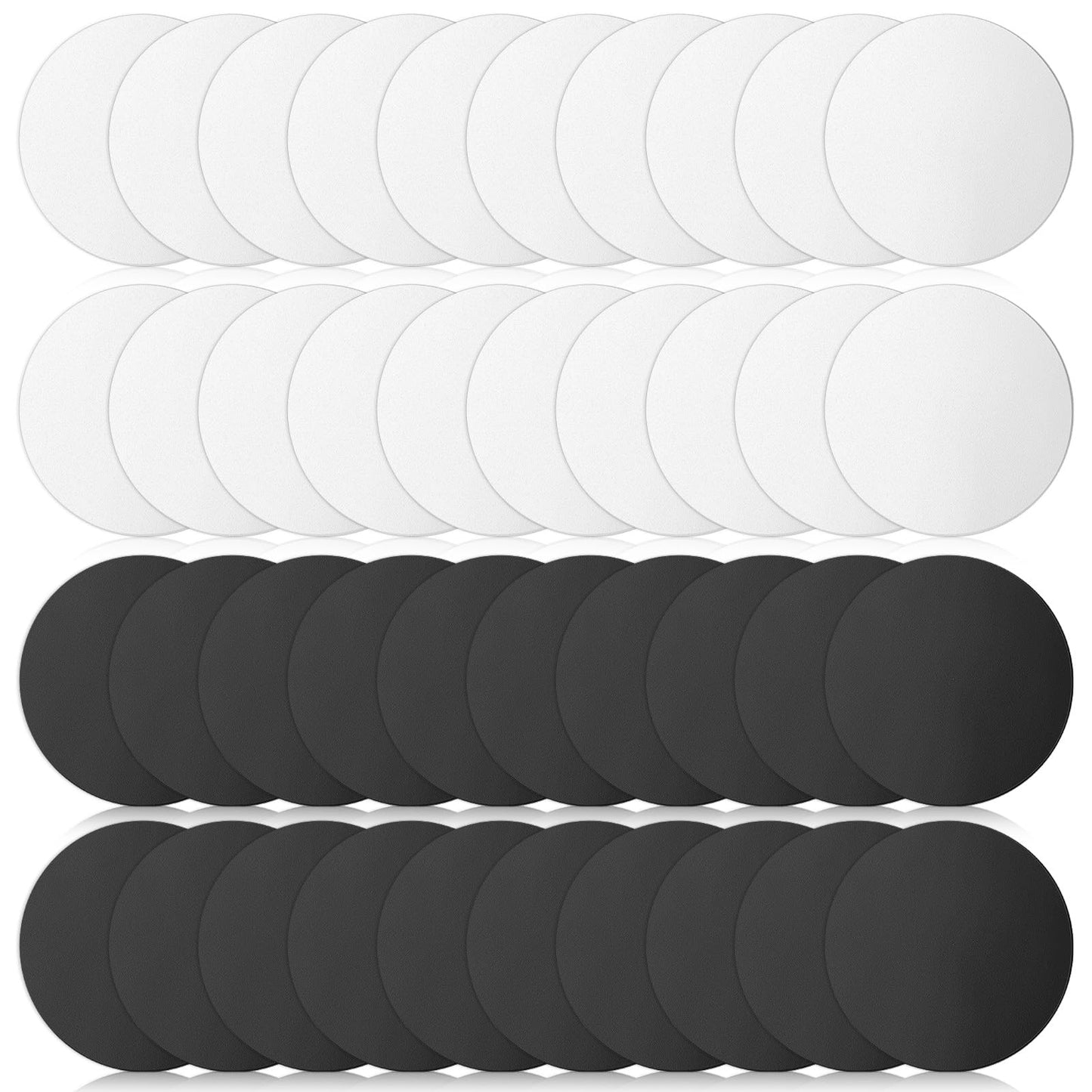ElevateTech Metal Plates for Magnetic Mount, 40 Pcs Round Metal Plate Magnet for Phone Case Universal Mobile-Phone Iron Discs with Adhesive Backing for Magnetic Car Phone Holder Cradle (Black, Blue)