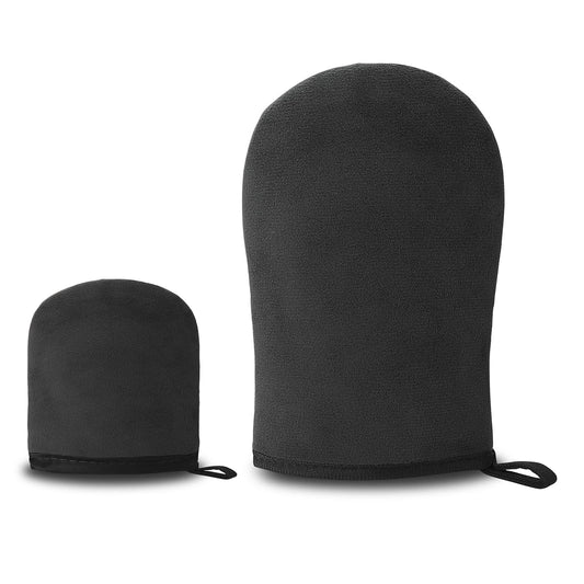 Sibba 2 Pieces Self Tanning Mitt Applicator Fake Tan Mitt Double Sided Velvet Tanning Mitt Tanning Lotion Applicator Fake Tan Mitten for Lotion, Spray
