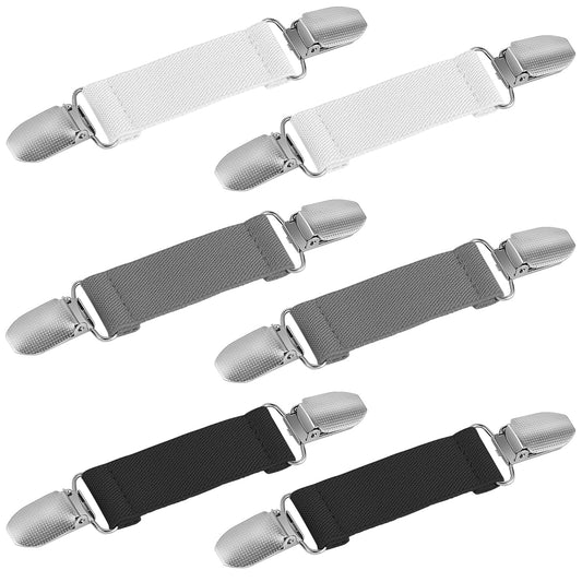 Sibba Dress Clips 6 PCS Back Cinchs Shirt Pins Clothing Sweater Scarf Glove Shawl Clasps Fitting Broches Ties Brooch Waist Cincher to Hold Together Mitten Tops Tighten Cloth Side Chain Tightener