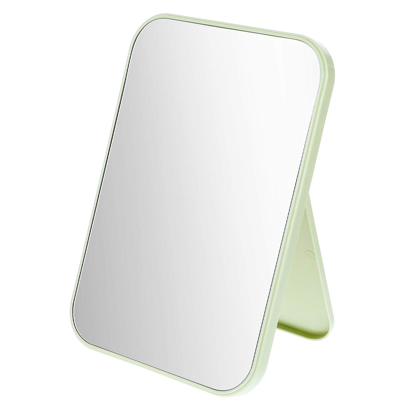 Table Desk Vanity Makeup Mirror 8-Inch Portable Folding Mirror with Stand Simple Adjustable Tavel Mirror Small Tabletop Mirror for Bathroom School Locker Household Refrigerator Office Cabinet Camping
