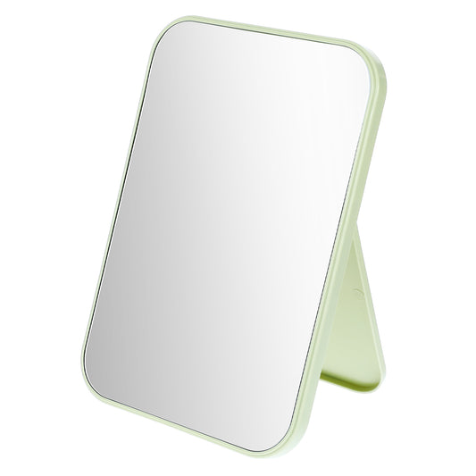 Table Desk Vanity Makeup Mirror 8-Inch Portable Folding Mirror with Stand Simple Adjustable Tavel Mirror Small Tabletop Mirror for Bathroom School Locker Household Refrigerator Office Cabinet Camping