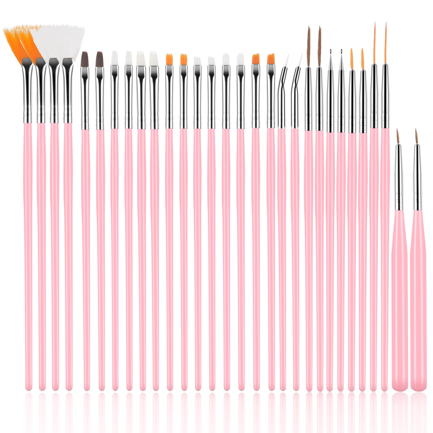30 Pcs Cake Decorating Brushes DIY Cake Painting Brushes Multiple Function Edible Food Paint Tool Pastry Decorating Pens for Baking Fondant Icing Cookie Bread Chocolate