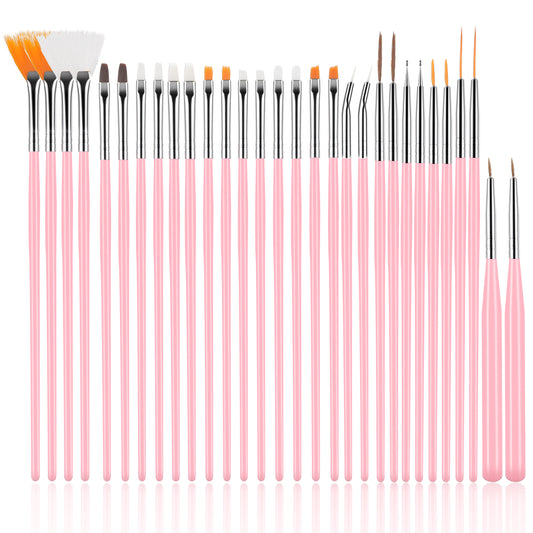 30 Pcs Cake Decorating Brushes DIY Cake Painting Brushes Multiple Function Edible Food Paint Tool Pastry Decorating Pens for Baking Fondant Icing Cookie Bread Chocolate