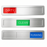 ElevateTech Dishwasher Magnet Clean Dirty Dishwasher Running Sign 3 Options Dishwasher-Magnet Clean Dirty Sign, Works on All Dishwashers, Easy to Switch, Silver