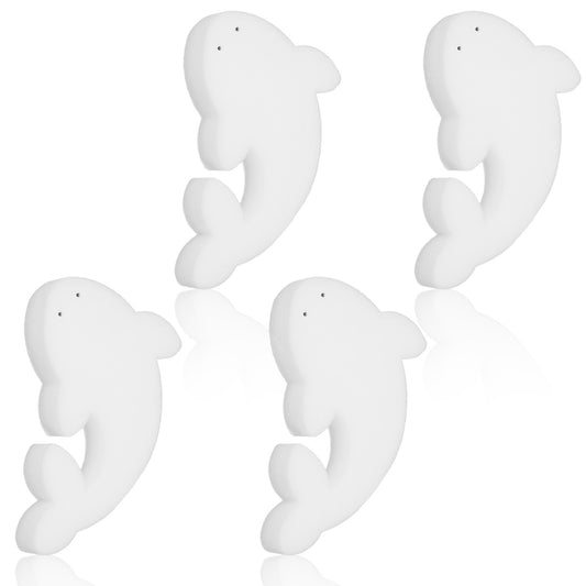4Pcs Hot Tub Scum Absorber Sponge Dolphin Oil Absorbing Scum Sponge Reusable for Inflatable Hot Tub Spa Swimming Pool Perfect Pool Tubs Accessories Cleaner Keeps Your Tubs Water Clean and Clear