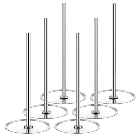 6 Pcs Cake Heating Core for Baking Cakes Stainless Steel Heating Rod 2.76 Inch Silver Cake Pan Rod Cakes Baking Supply for Birthday Party Wedding Decorating Bakig Tools Accessories Kitchen Utensil