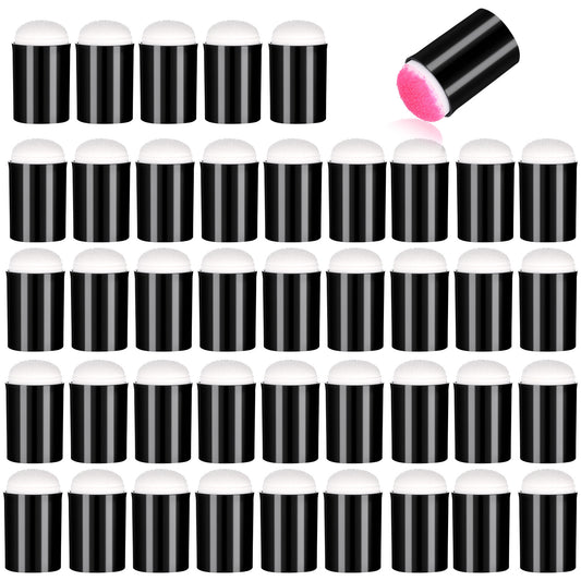 Wanmu 40 Pcs Finger Sponge Daubers, Craft Drawing Paint Sponges Dauber for Card Making Painting Stamping Ink Chalk Making