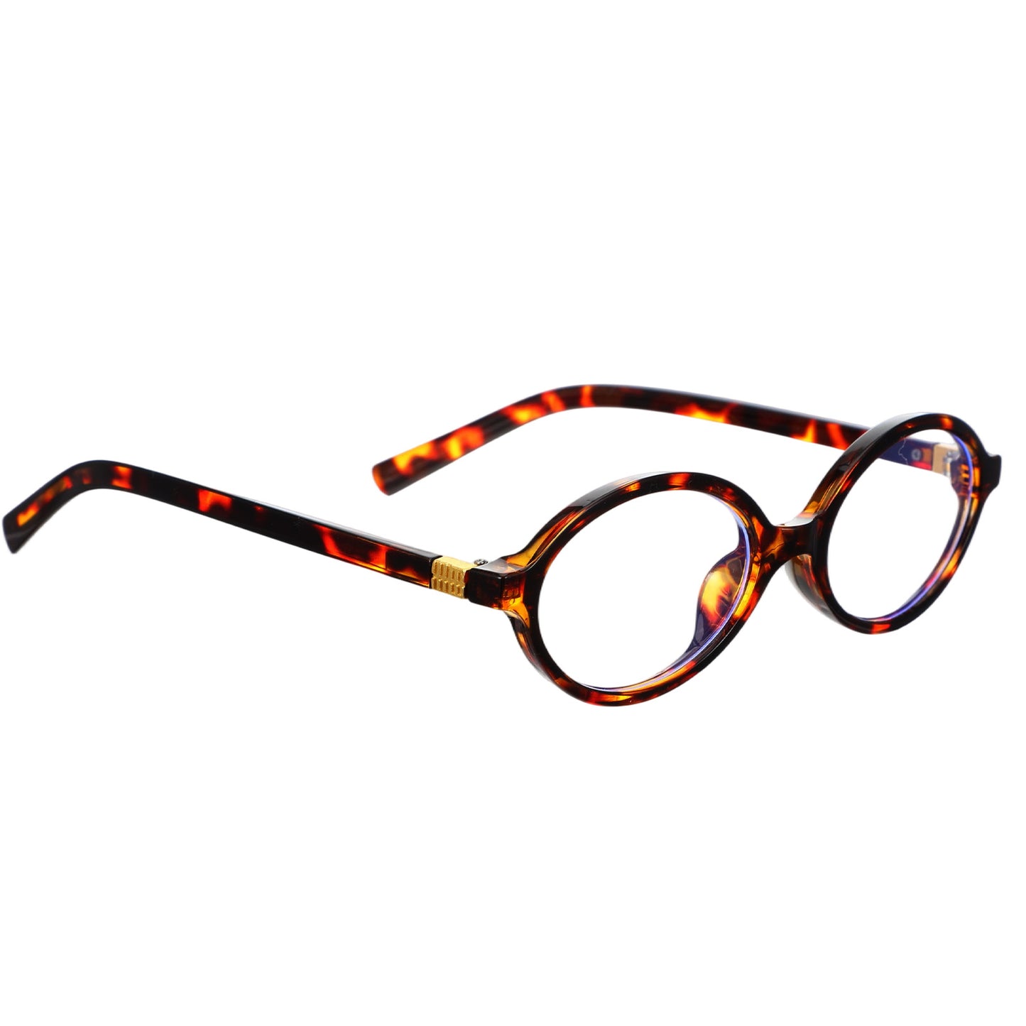 Sibba Blue Light Blocking Glasses for Women Men, Oval Glasses Retro Tortoise Frame Non Prescription Bluelight Nerd Eyeglasses 90s Y2K Small Face Fake Eyeglasses for Gaming/Computer/Screen