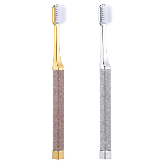 Sibba Manual Toothbrush Soft Toothbrushes for Adults 2 PCS Bristle Bamboo Ultra Nano Tooth Brush Gum Teeth Sensitive Gums Oral Mouth Receding Gum Travel Oral Care