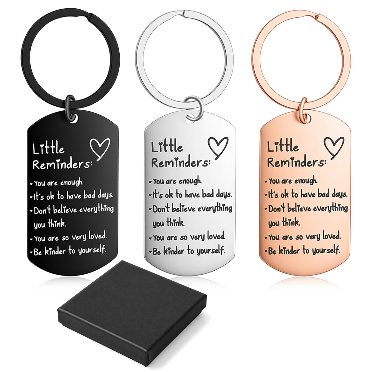 ElevateTech Little Reminders Keychain for Women Men