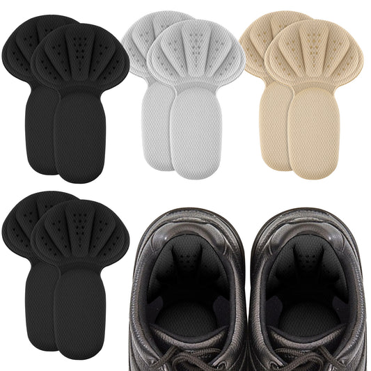 Sibba 4 Pair Heel Cushion Inserts Heel Grips Shoes Pads for Shoes Too Big Self-Adhesive Foot Cushions Pads Thick Shoe Inserts Back Insoles Anti Blister Shoe Liners Heel Protectors Multicolor