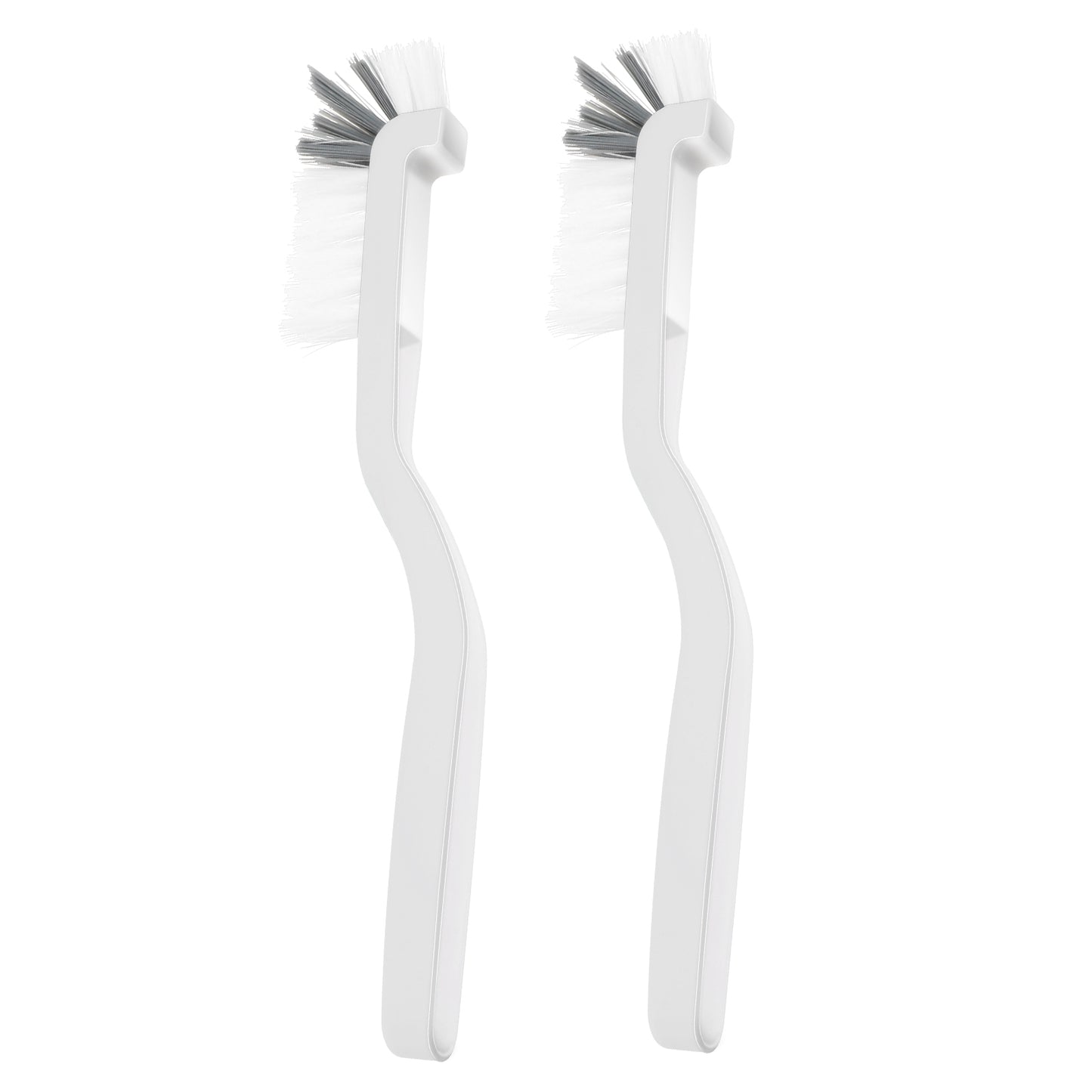 4Pcs Cleaning Brushes, Small Scrub Brush for Household Use with Handle, Cleaner Brushes Set for Sink Bathroom, Kitchen, Grout, Washing Machine, Dish, Window Track