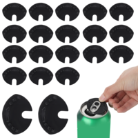 Dimeho 20pcs Soda Can Covers Lids Can Sealer Beverage Plastic Pop Can Lid Cover Can Cap Can Protector Can Top Cap Protector to Keep Carbonation for Beer, Juice, Soda and More