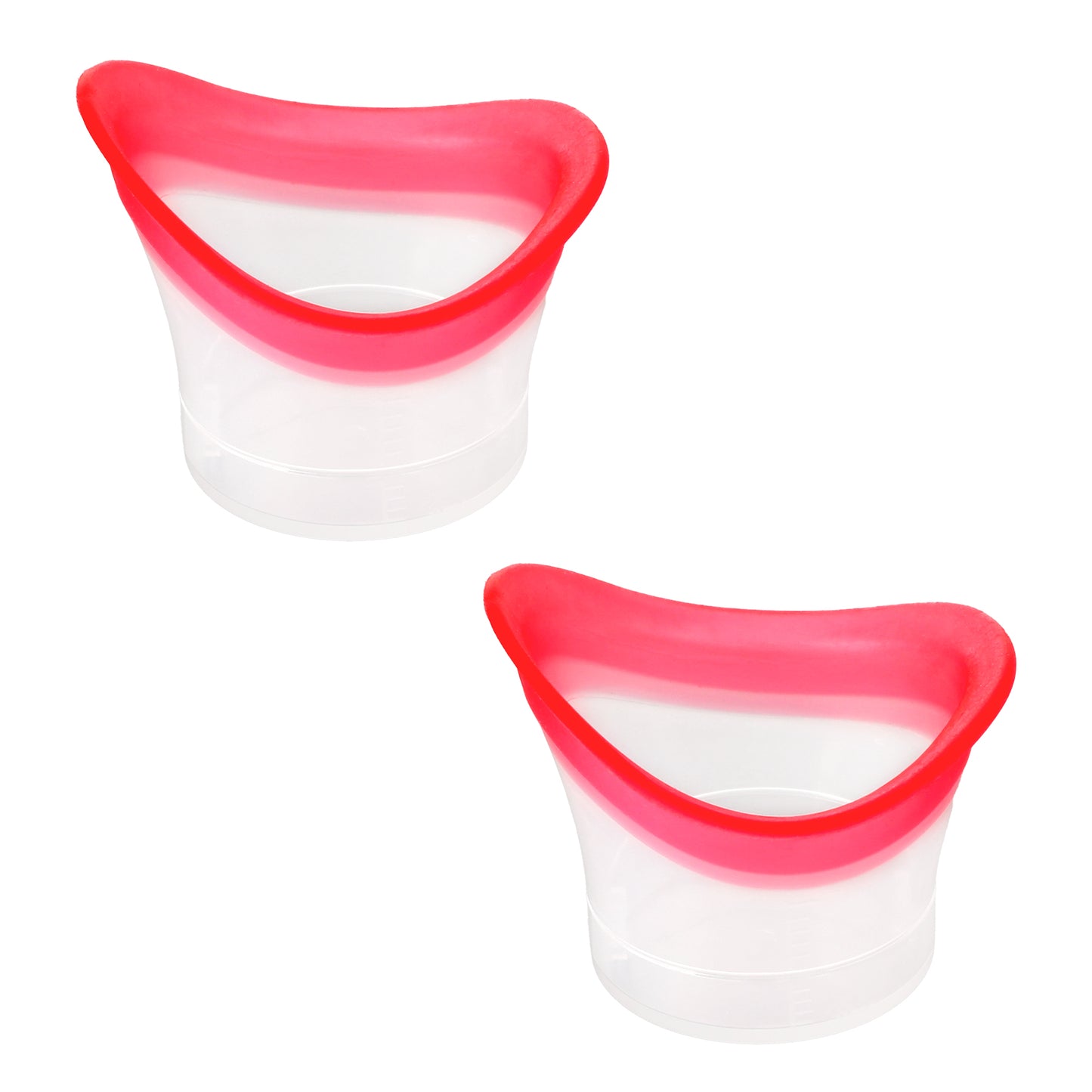 2pcs Eye Wash Cup Eye Wash Cleaner Kit Silicone Eyes Cleaning Cup for Rinse Portable Eye Care Tool Transparent with Storage Container for Quick Relief Tired Eyes Cleaning Dust Makeup Irritants