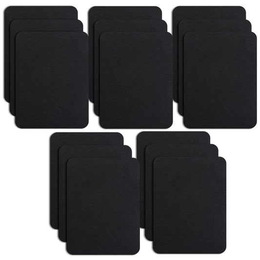 COMNICO Patches for Jeans, 15 PCS Iron on Patches for Clothing 5 Shades Denim Patches Sew on Jean Patches Repair Kit for Clothing Repair, Mending Pants Pockets Holes Knees Elbow (Black)