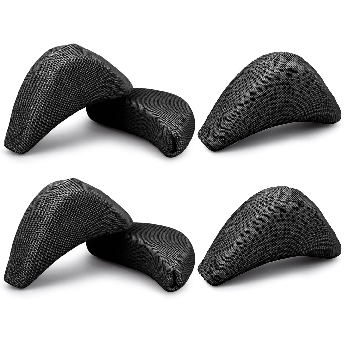 5Pairs Toe Filler Cushion Insert Soft Sponge Adjustable Shoe Filler Breathable Big Plug Forefoot Pad Unisex Foot Brace Shoe Pad Reusable Foam Too Big Insert for Casual Sport High Heel Boot(Black)
