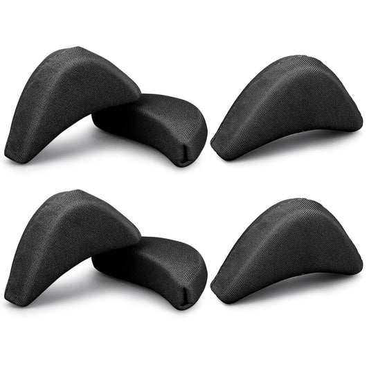 5Pairs Toe Filler Cushion Insert Soft Sponge Adjustable Shoe Filler Breathable Big Plug Forefoot Pad Unisex Foot Brace Shoe Pad Reusable Foam Too Big Insert for Casual Sport High Heel Boot(Black)