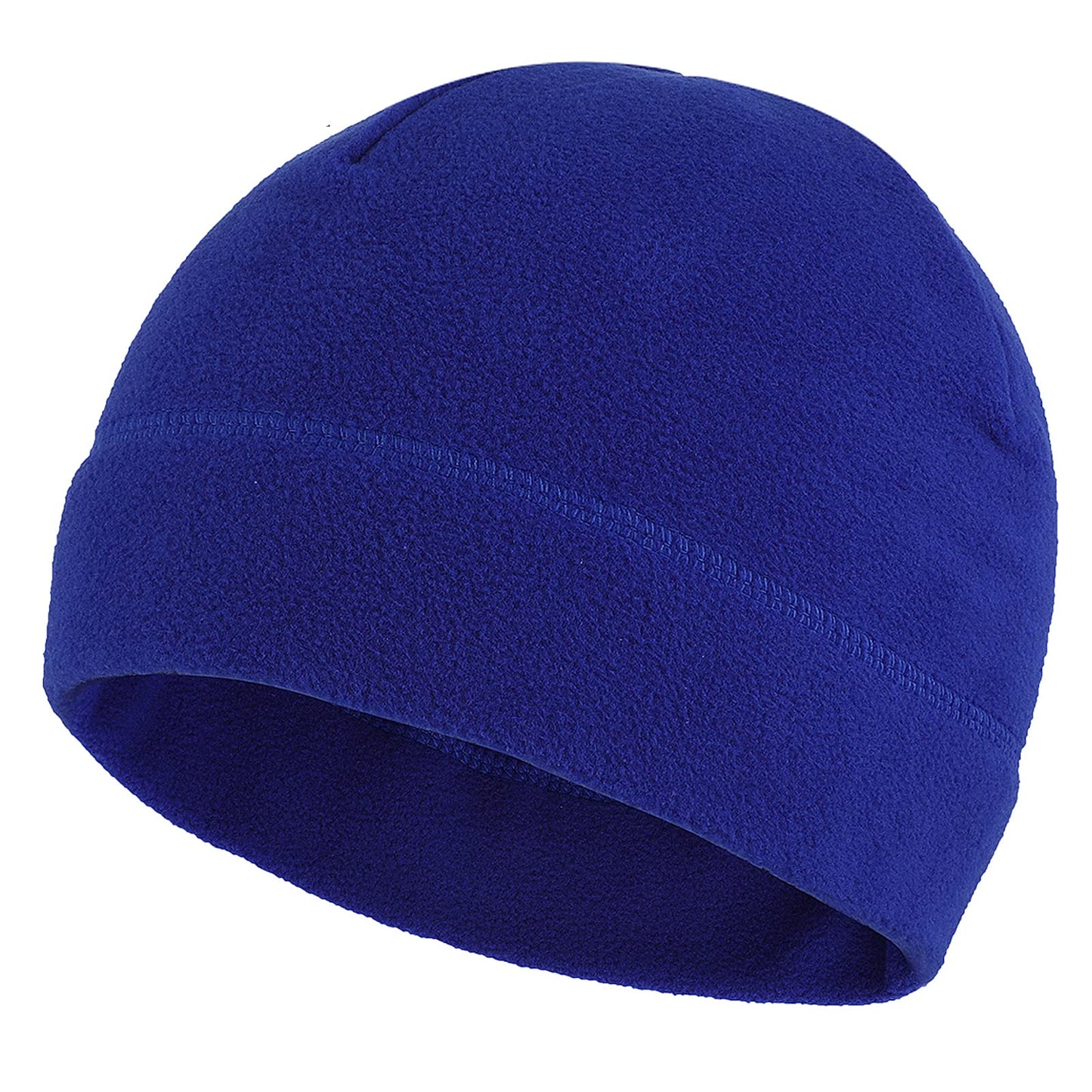 Sibba 1 Pieces Men Skull Cap Soft Velvet Beanie Hat Winter Warm Windproof Cap Outdoor Cycling Running Hats for Women Men, Blue, M/XL