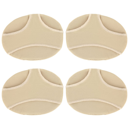 Sibba 2 Pairs Metatarsal Fabric Pads Forefoot Shoe Pads Metatarsal Sleeve for Metatarsalgia Pain Bunion Soft Midfoot Cushioning Callus Blisters Relief Treatment Pad Men and Women (Skin Tone)