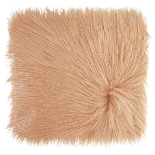 WLLHYF 10 Inches Mini Square Faux Fur Rug， Small Fluffy Area Rug Cushion for Living Room Sofa Bedroom Floor Soft Square Chair Cover Seat Pad Nail Mat for Photographing Background of Jewelry