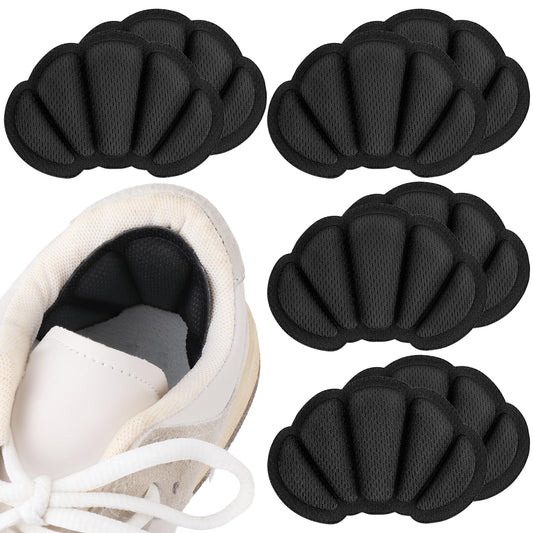 Sibba 4 Pairs Heel Grips Liner Cushions Inserts for Loose Shoes, Heel Pads Snugs for Shoes Too Big, Heel Grips Protectors for Blisters Pain, Rubbing, Prevent Slip for Women and Men