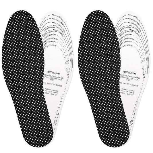 Sibba 2 Pairs Breathable Shoe Latex Insole, Memory Foam Inserts, Cut to Size Comfort Breathable Anti Odour Replacement Shoe Inserts for Sports Running Shoes, Walking Boots Men 7.5-11.5 Woman 4-9