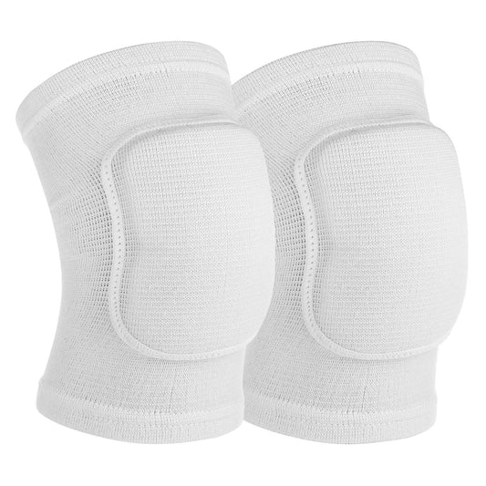 Sibba Compression Elbow Pads Arm Brace Support Fitness Arm Knee Protector Volleyball Basketball Breathable Elbow Wraps for Kids, Men and Women(White)