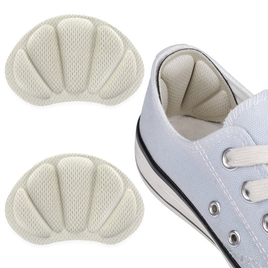 Sibba 1 Pairs Heel Cushion Liner Inserts, Anti-Slip Shoes Pads, Self-Adhesive Shoes Heel Blister Protectors Heel Grips for Shoes Too Big (Nude)