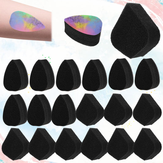 20 Pcs Makeup Sponge Face Paint High-Density Puff Soft Reusable Body Painting Sponge Petal Water Drop Cosmetic Sponge Cream Foundation Applicator for Art Work lean Concealer