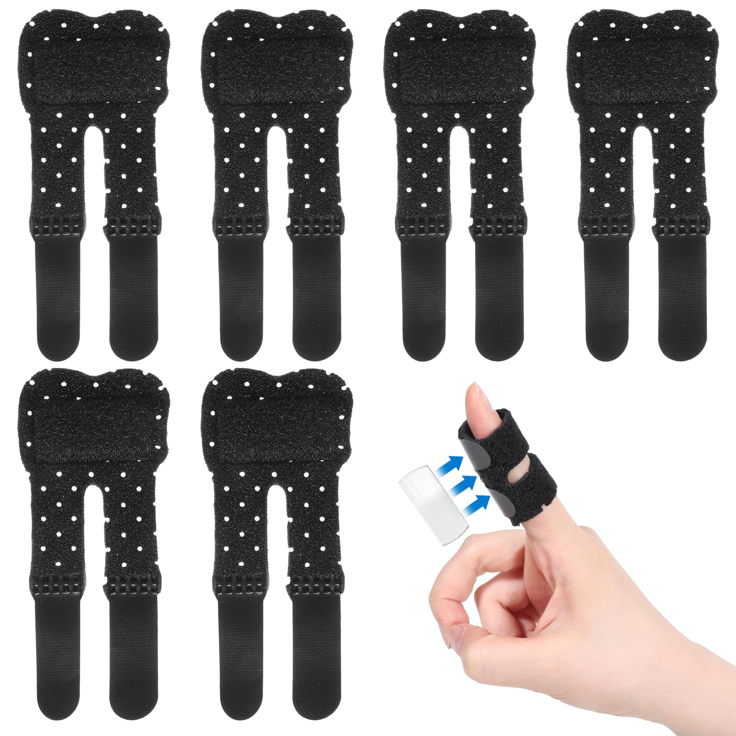 Heclia 6Pcs Trigger Thumb Splints