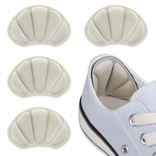 Sibba 2 Pairs Heel Cushion Liner Inserts, Anti-Slip Shoes Pads, Self-Adhesive Shoes Heel Blister Protectors Heel Grips for Shoes Too Big