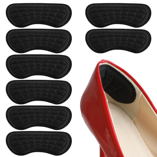 COMNICO Heel Pads for Shoes That are Too Big, 4 Pairs Heel Grips Liner Cushions Inserts Heel Grips Protectors Blisters Pain Filler Make Shoes Fit Tighter Rubbing Prevent Slip for Women Men