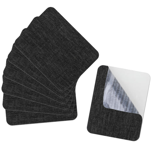 Dimeho 6Pcs Iron On Patches for Clothes Repair Black Iron On Patches 4.92 x 3.74 Inches Premium Quality Fabric Denim Patches for Jeans Iron On Mending Patches for Clothing Strongest Glue Decorating