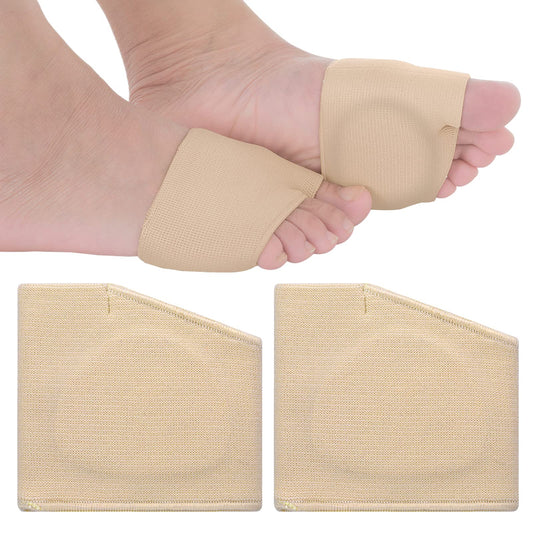 Sibba 1 Pair Metatarsal Pads Strap Feet Bondage Protectors Kit Toes Heel Ball of Cushion Blister Prevention Pain Relief Toe Correction Sock Sleeves for Women Men Shoe Foot Insoles Standing
