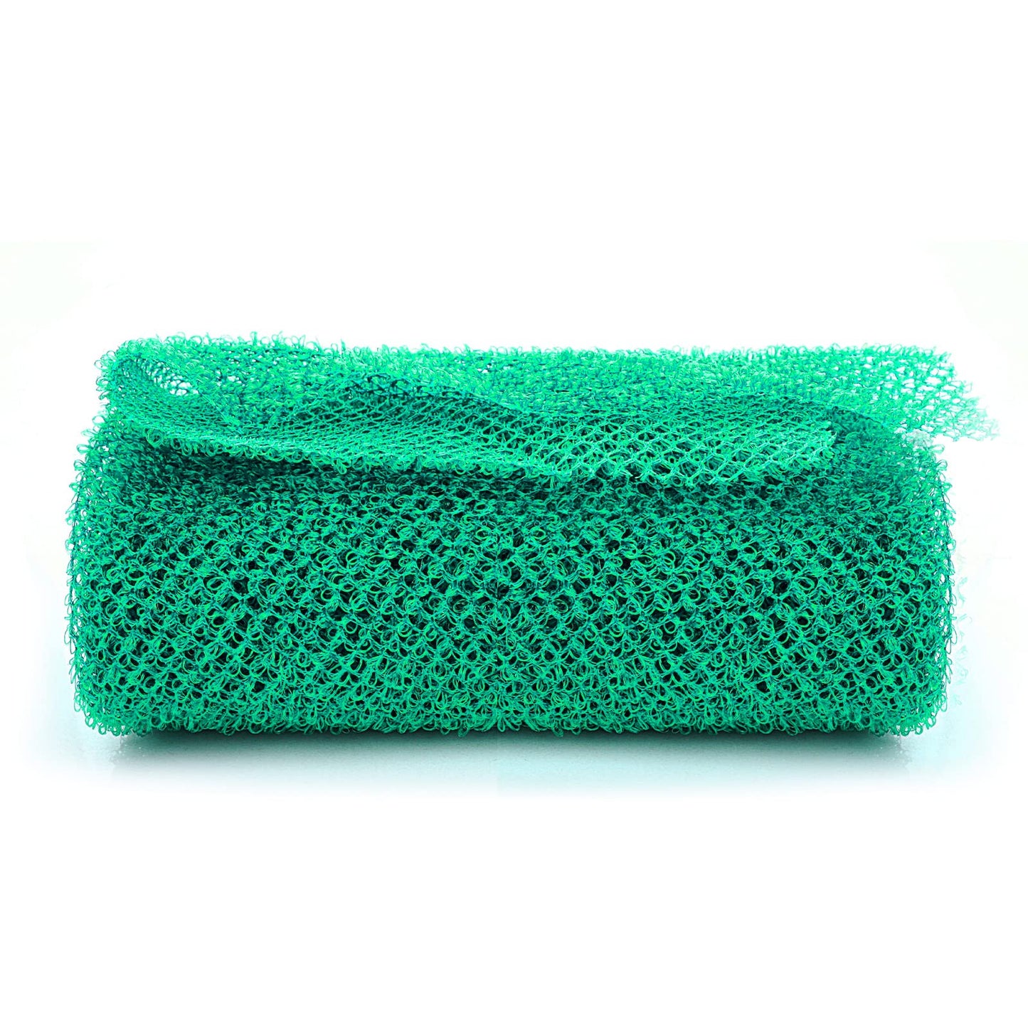 Sibba Net Bath Sponge, African Net Long Bath Net Sponge, Exfoliating Shower Body Scrubber, Elasticity Back Scrubber Skin Smoother for Daily Use (Green)