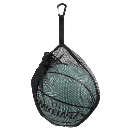Sibba Single Ball Bag Drawstring Bags Travel Backpack Portable Package Lightweight Sackpack Mesh Carry Bag with Zipper Sling Back Bag for Basketball Volleyball Soccer Football