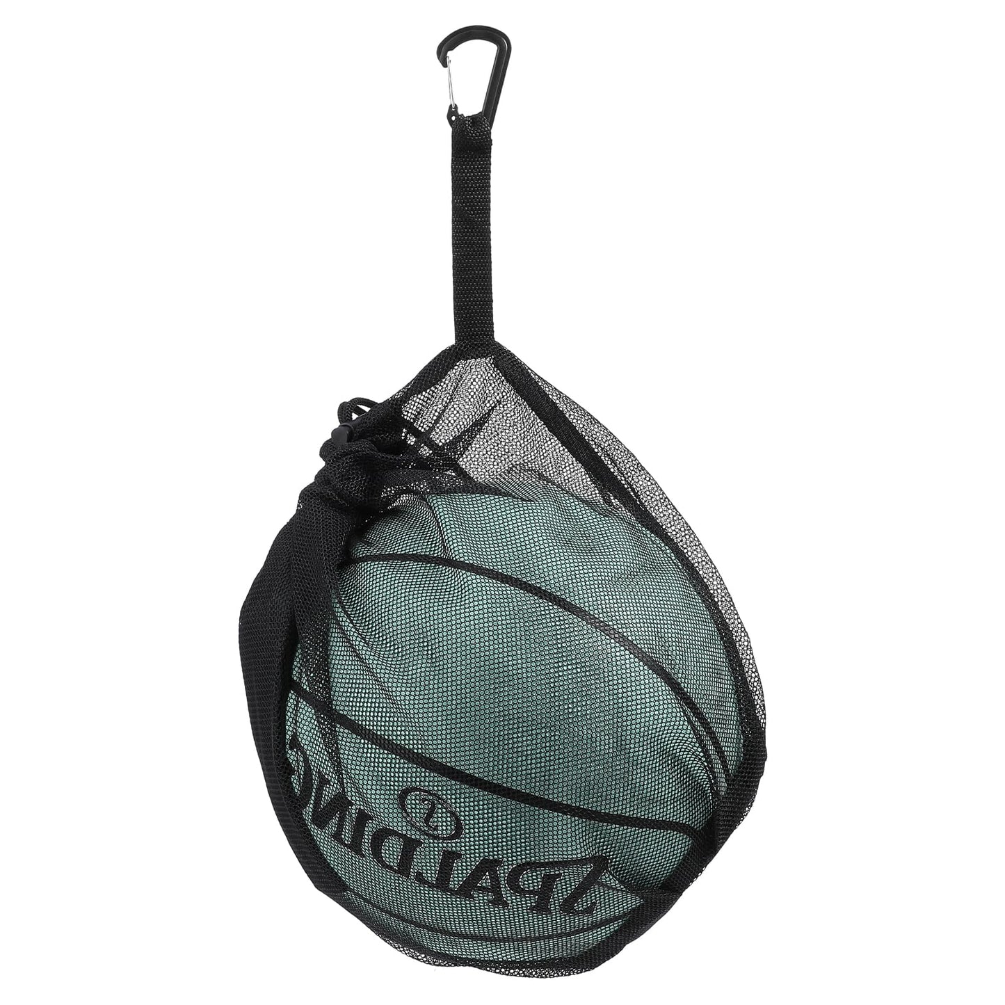 Sibba Single Ball Bag Drawstring Bags Travel Backpack Portable Package Lightweight Sackpack Mesh Carry Bag with Zipper Sling Back Bag for Basketball Volleyball Soccer Football