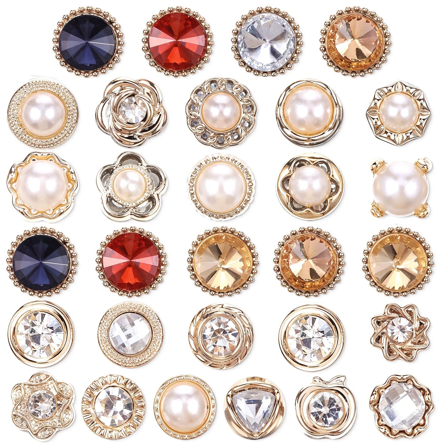 30Pcs Pearl Brooch Buttons No Sew Invisible Buttons Reusable Cover Up Button Pin Dress Supplies Decoration Replacement Safety Button Modesty Pin For Women Clothing Shirt Sweater Coat Shawl