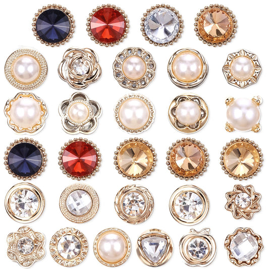 30Pcs Pearl Brooch Buttons No Sew Invisible Buttons Reusable Cover Up Button Pin Dress Supplies Decoration Replacement Safety Button Modesty Pin For Women Clothing Shirt Sweater Coat Shawl