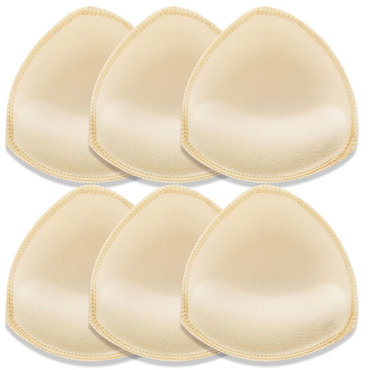 Sibba 3 pairs Bra Pads Women's Triangle Bra Pads Inserts Removable Push Up Sports Bra Cups Replacements For Bikini Top Swimsuit for B/C Cup