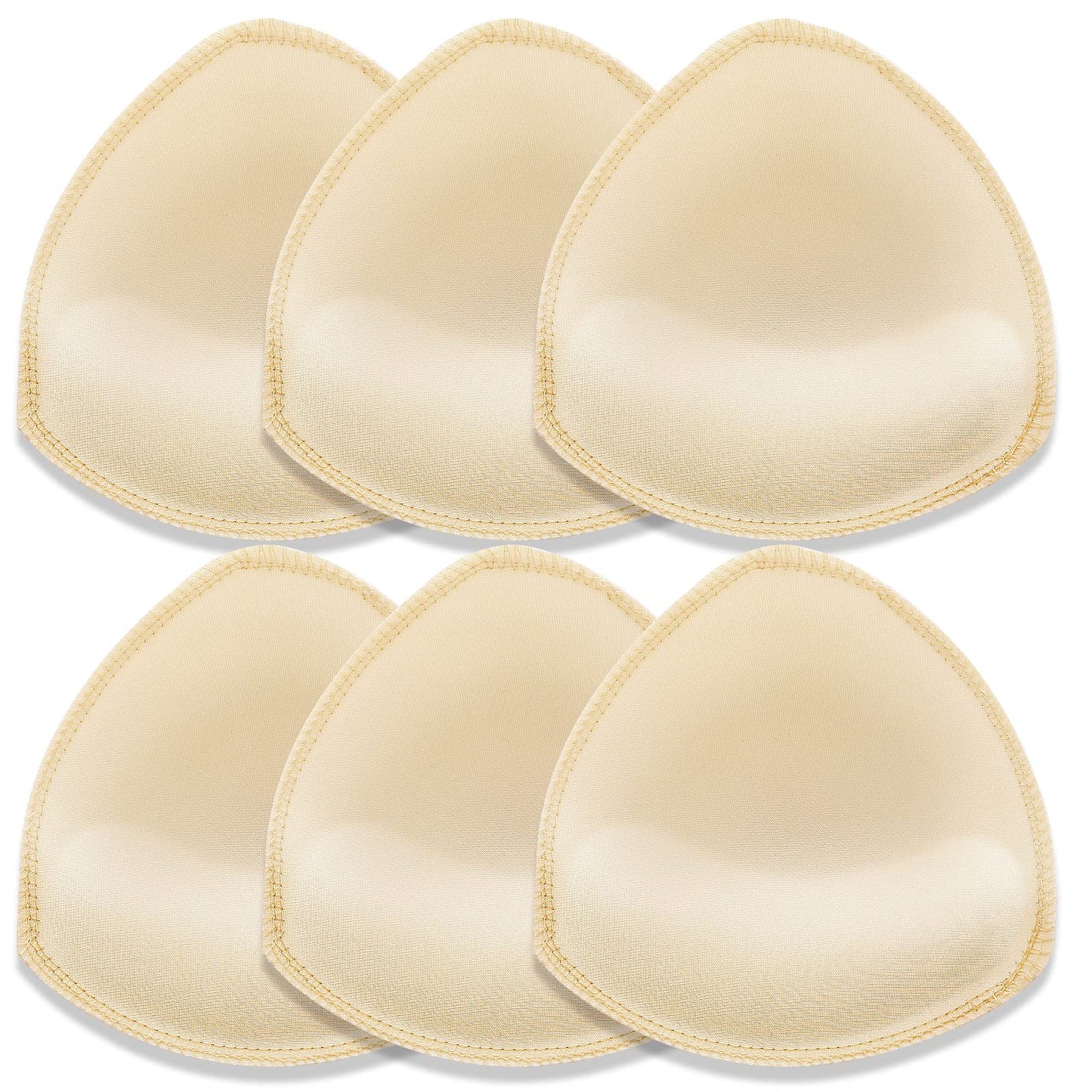 Sibba 3 pairs Bra Pads Women's Triangle Bra Pads Inserts Removable Push Up Sports Bra Cups Replacements For Bikini Top Swimsuit for B/C Cup