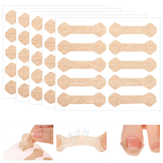 50 Pcs Ingrown Toenail Treatment, Breathable Ingrown Toenai Corrector Strips Nail Correction Patches Painless Nail Corrector Professional Pedicure for Ingrown Toenail