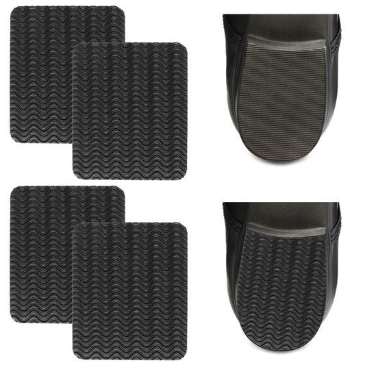 COMNICO Non-Slip Shoe Pads, 4 Pcs Shoe Sole Protection Pads Heel Repair Anti-Slip Stickers Self-Adhesive Shoe Grips Shoes Pads Sticker for Boots and Leather Shoes