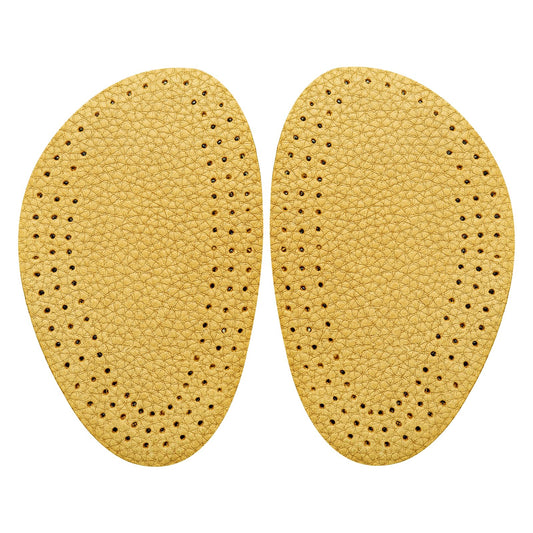 Sibba 2 Pieces Leather Half Insoles Soft Latex Half Insoles Orthotic Insoles Half Forefoot Insole Comfortable Inner Soles for Women Heels, Flats, Boots Statement Shoes