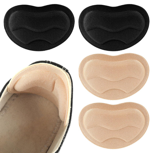 Sibba 2 Pair Heel Cushion Inserts Heel Grips Shoes Pads for Shoes Too Big Self-Adhesive Foot Cushions Pads Thick Shoe Inserts Back Insoles Anti Blister Shoe Liners Heel Protectors for Women Men