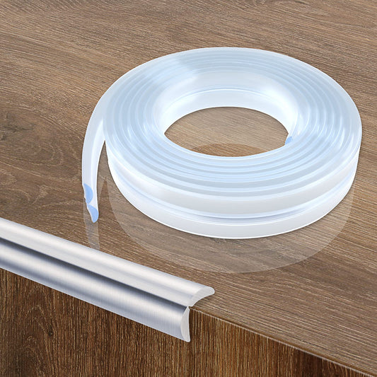 Sibba 1 Roll Baby Crib Corner Head Protector Clear Foam Table Cabinets Covers Bumper Strip Furniture Guards Stair Safe Outlet Pads Desk Padding Cushion Fireplace Wall Rubber for Child
