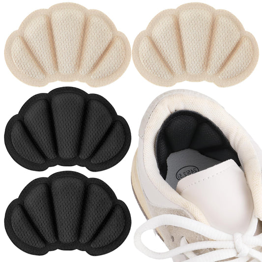Sibba 2 Pairs Heel Grips for Shoes Too Big, Heel Cushions Inserts, Self-Adhesive Foot Cushions Pads for Women Men, Improved Shoe Fit and Comfort, Prevent Heel Slipping, Rubbing, Blisters, Foot Pain