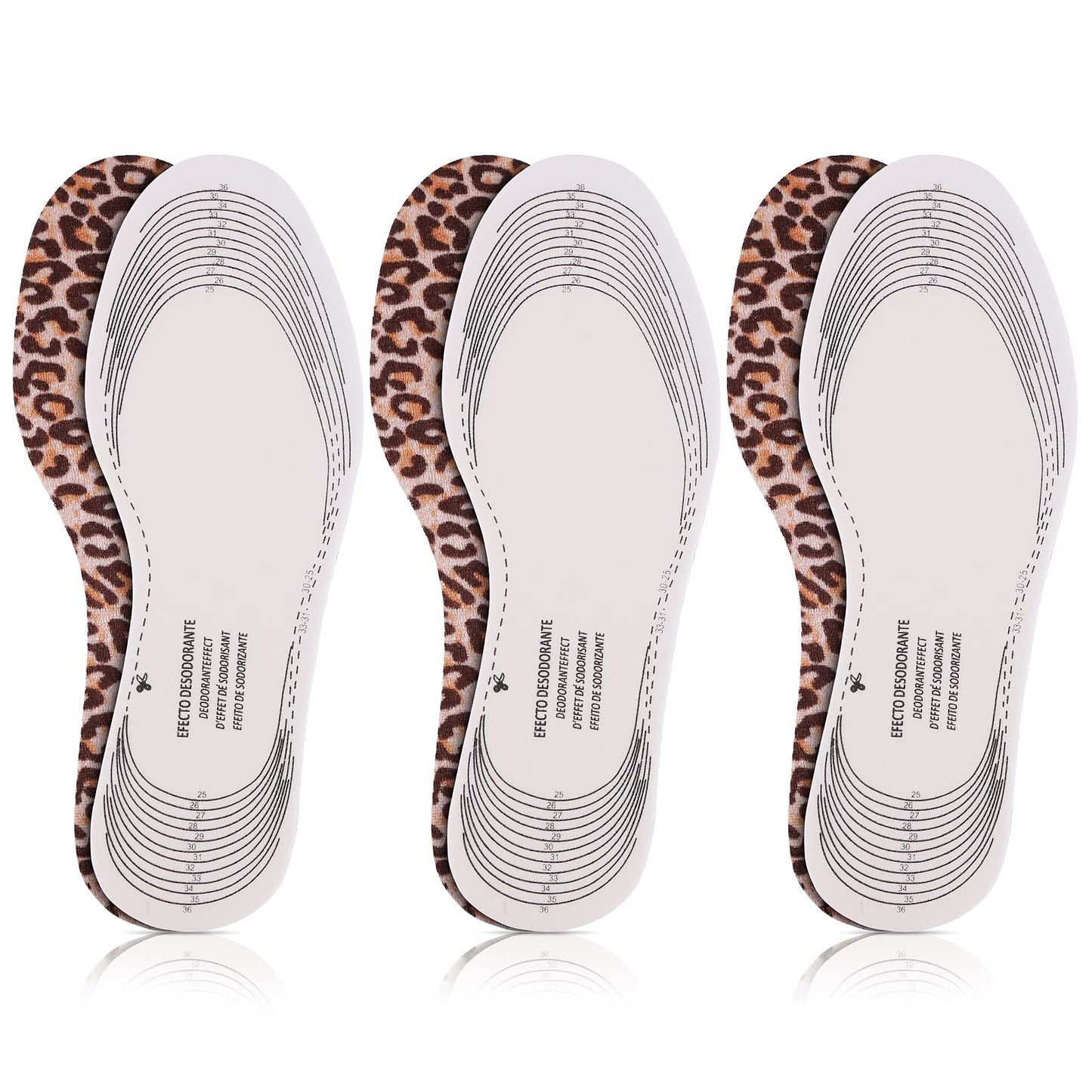 Sibba Shoe Inserts Foot Pad Sole Insoles Replacement for Big Sneaker Heel Grips Cushion Cuttable Size Comfort Memory Foam Liners Feet Treatment for Kids Women (3 Pairs)