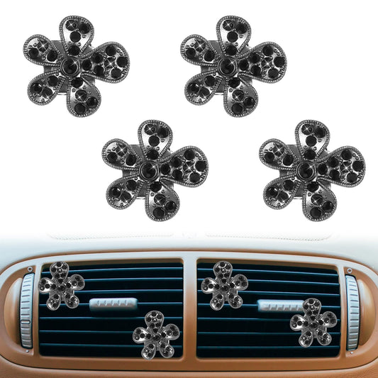 Dimeho 4 Pcs Daisy Flower Air Vent Clip Cute Air Freshener Outlet Clip Aesthetic Daisy Car Decoration Air Conditioning Outlet Clip Car Interior Accessories for Girls Women