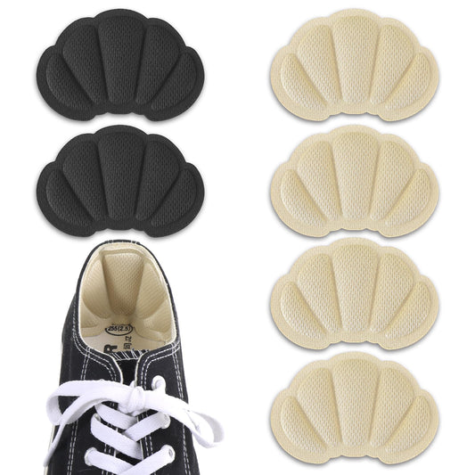 Sibba Heel Pads Shoes Protectors Stickers 3 Pairs Inserts Grips Cups Cushion Grip Repair Foot Pain Relief Blister Prevention Sponge Comfort Fit Loose Boots Slipping Rubbing Back Filler(Multi-Colored)